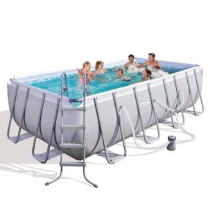 POWER STEEL 16′ x 48′ RECTANGULAR ABOVE GROUND POOL SET