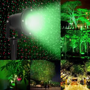 WATERPROOF RED & GREEN LAWN PROJECTOR LIGHTS