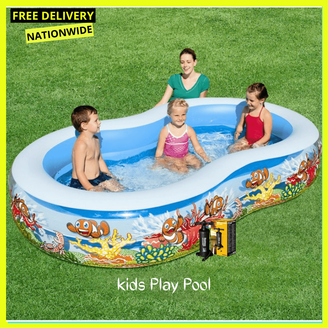 BESTWAY KIDS PLAY POOL + INFLATABLE PUMP