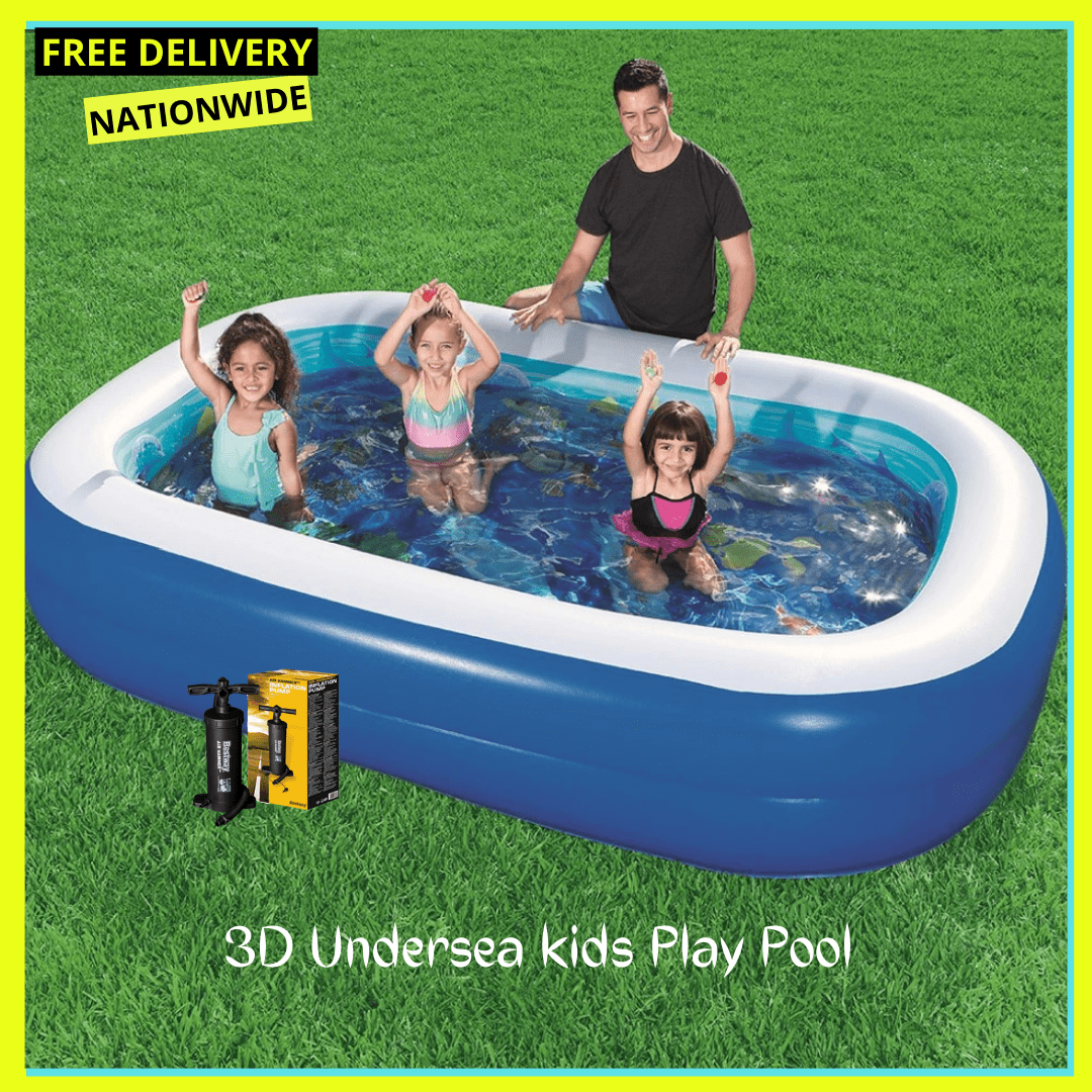 Bestway 3D - Undersea Adventure Pool+ Inflatable Pump
