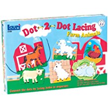 DOT-2-DOT LACING: FARM ANIMAL