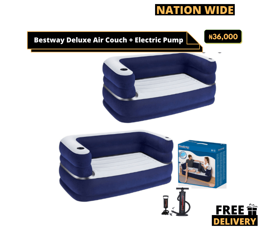 Bestway Deluxe Air Couch + Electric Pump