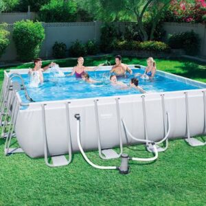 POWER STEEL 18' x 9' x 48" RECTANGULAR POOL SET
